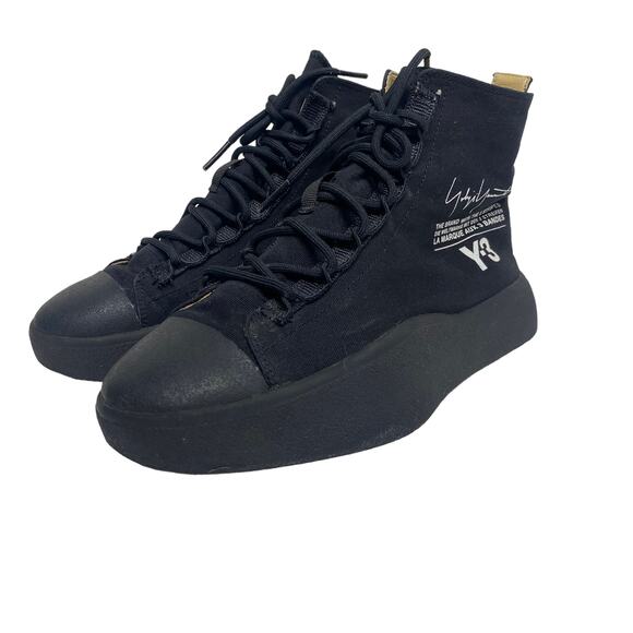 Adidas Y-3 Mens Size 5 Bashyo Core Black ac7517 Lace Up Sneakers Shoes main image 11